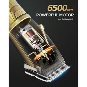 Kit de tondeuse à barbe sans fil pour hommes avec grand écran LED, étanche IPX7, inclut des guides de coupe, de l'huile pour lames, un ensemble complet de toilettage pour barbier et un sac de rangement - Product Image 4