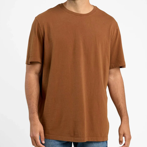 เสื้อยืดผู้ชายทรงบ็อกซี่ฟิตเข้ารูปผ้าฝ้าย100% สีทึบออกแบบได้ตามต้องการและมีสไตล์ - Product Image 1