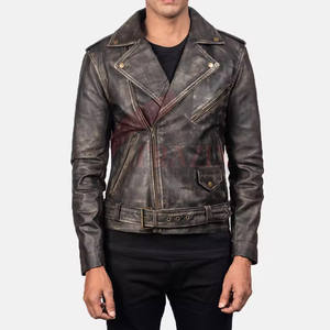 L'usine fournit directement des vestes en cuir en détresse pour hommes 2025 veste d'hiver en détresse hommes en cuir en détresse grande taille - Product Image 3