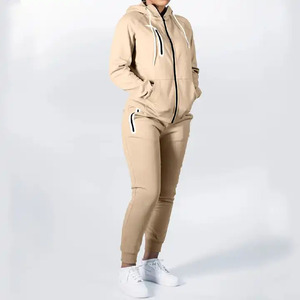 ODM personnalisé de haute qualité en gros hommes 100% polyester vierge sweat et pantalons de survêtement survêtement à capuche ensembles unisexe - Product Image 4