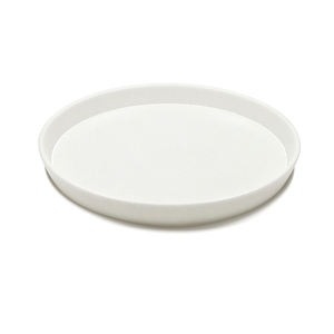 Assiette de service en céramique blanche ronde faite à la main de qualité supérieure pour hôtels, restaurants et usage domestique Élégant fabriqué en Inde - Product Image 1