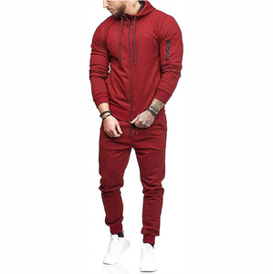 Vente en gros de survêtements pour hommes légers de qualité supérieure vêtements de jogging écologiques pour l'hiver vêtements d'hiver à motifs solides - Product Image 1