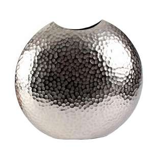 Juego de jarrones decorativos de Metal hechos a mano, jarrones modernos con plataforma de níquel para el hogar y Decoración de mesa por acentos Axiom para el hogar - Product Image 5