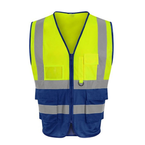 Wholesale Custom High Visibility Jacket Construction Fluorescent Uniform Work Wear Safety <b>Vest</b> with Custom logo - Product Image 6