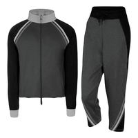 Ensemble de survêtement pour homme, ensemble de veste de survêtement, vêtements de sport, style uni, sweat-shirt en tricot, pantalon de survêtement, ensemble de sport pour homme