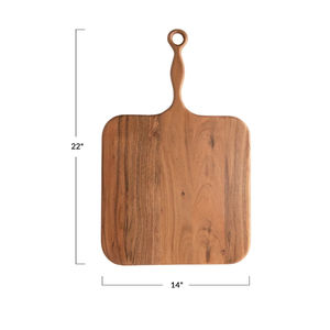 Planche à découper en bois naturel avec poignée Planche à découper pour ustensiles de cuisine Planche à découper personnalisée disponible au prix le plus bas - Product Image 6