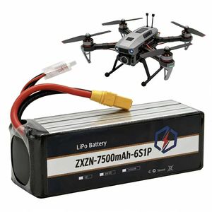 맞춤형 지원 75C 14.8v 7500mah 핫 세일 리튬 배터리 신형 배터리 FPV UAV 드론 리포 배터리 - Product Image 1