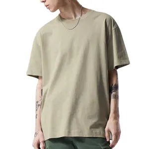 New Style 2024 Men's Selection Plus Size Drop Shoulder Thick Cotton T-shirts Tailored In Bangladesh With Low Cost Alternatives