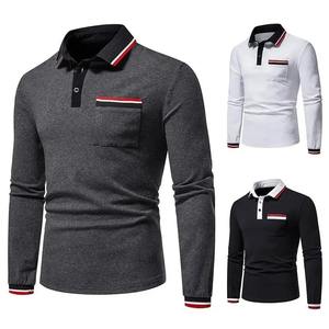 Camisa Casual de Manga Larga para Hombre, 100% Algodón, Estilo Golf, Envío Gratis - Product Image 3
