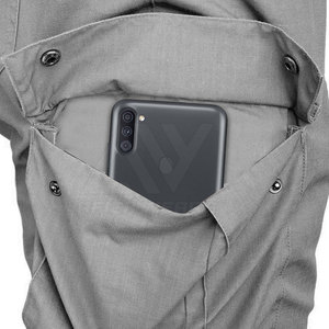 กางเกงคาร์โก้แบบลำลองเอวสูงของผู้ชายผ้าคอตตอนผ้าคอตต้อนลายสตรีทแวร์ย้อมสีเรียบปานกลางดีไซน์ใหม่ - Product Image 6