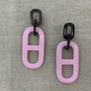 Custom New <b>Fashion</b> Cute Buffalo Horn Gold <b>Chandelier</b> <b>Earrings</b> Pendant Gold Base for Craft & Health Care Product - Product Image 4