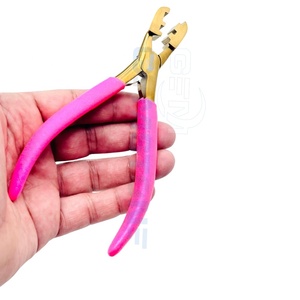Pinza de Acero Inoxidable Dorada para Crimpar Extensiones de Cabello |   Herramienta para romper la unión de queratina |   Extensiones de Cabello Reutilizables y Duraderas - Product Image 3