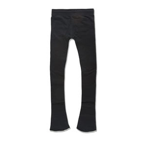 Pantalons de survêtement évasés ensemble de survêtement deux pièces pour hommes couleur noire pull à capuche coton polaire Jogging porter survêtement pour l'hiver - Product Image 6