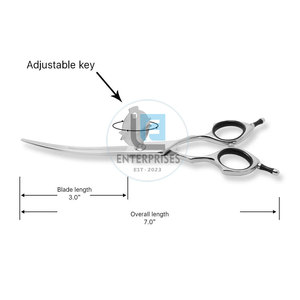Ciseaux de toilettage pour animaux de compagnie en acier inoxydable courbé, de haute qualité, de conception récente, faciles à utiliser, réutilisables, écologiques et simples - Product Image 4