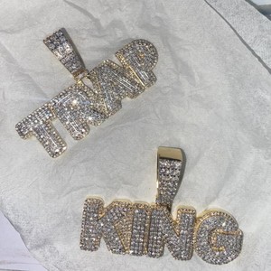 Fashion Rap Jewelry Ice Out Big <b>Heart</b> Pendant Necklace Zircon Paved Bling Chain Hip Hop Statement Gift for Men & Women - Product Image 2