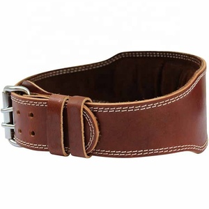 เข็มขัดยกน้ำหนักสำหรับออกกำลังกายแบบสควอตปรับแต่งโลโก้ได้เข็มขัดหนังวัวพร้อมหัวเข็มขัด - Product Image 2