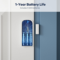 Système de sécurité domestique portable avec alertes intelligentes via application, système d'alarme de porte sans fil à installer soi-même, facile à installer