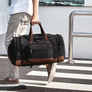 Sac de voyage et de sport unisexe léger en polyester, résistant à l'usure, pour courtes distances, avec fermeture éclair, design tendance et imperméable - Product Image 2