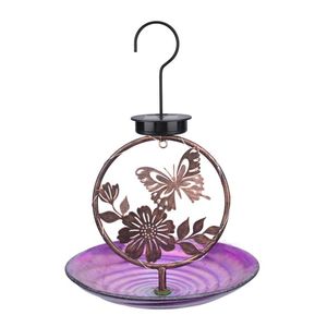 อ่างน้ำนกแบบแขวนกลางแจ้ง ดีไซน์ตะขอเหล็ก ทนทานต่อสภาพอากาศ พร้อมไฟประดับ รูปทรงไม่สมมาตร ขนาดปรับแต่งได้ - Product Image 4