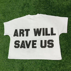 <b>White</b> Oversized Graphic T <b>Shirt</b> Cartoon Phone Print Streetwear Casual Unisex Cotton Fashion Tee - Product Image 2