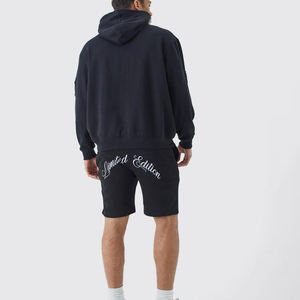 Short de jogging d'entraînement en molleton 100% coton de haute qualité pour hommes, short décontracté de course personnalisé en éponge française solide anti-rides écologique - Product Image 6