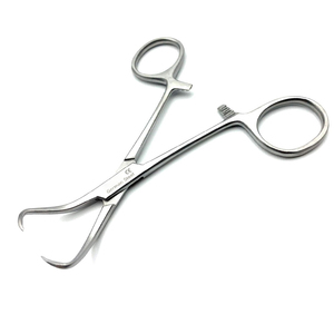 Pinzas de abrazadera de toalla Backhaus veterinaria de acero inoxidable quirúrgico 3,5 "Instrumentos de Cirugía General abrazadera de toalla de acero de alta calidad - Product Image 1