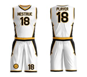 ชุดบาสเก็ตบอลพิมพ์ซับลิเมชันงานตามสั่งเสื้อทีมผ้าระบายอากาศน้ำหนักเบาสำหรับผู้ชายผู้หญิงเยาวชน - Product Image 1