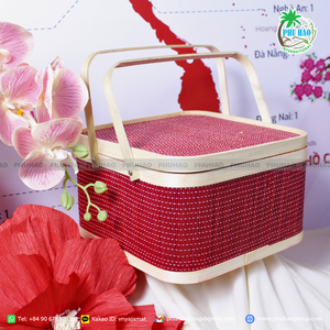 Produit de vente chaud Paniers cadeaux en bambou tissés à la main: un choix traditionnel mais intemporel pour tout cadeau - Product Image 6