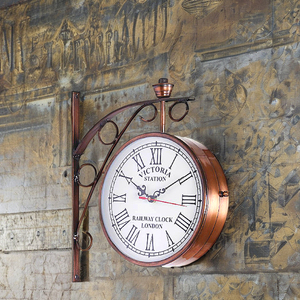 Chất lượng tốt nhất cổ điển lấy cảm hứng từ hai mặt đồng hồ treo tường hoàn hảo cho nhà hoặc văn phòng trang trí nội thất lớn nhất công ty sản xuất - Product Image 5