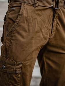 Pantalon de survêtement cargo multi-poches style baggy pour hommes pantalon de survêtement taille moyenne service OEM pantalon de tissage non tissé à motif droit pantalon - Product Image 4