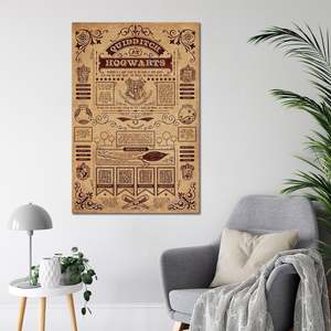 For Harry Potter Quidditch <b>Poster</b> Black <b>Frame</b> Paper Material for Wall Use - Product Image 2