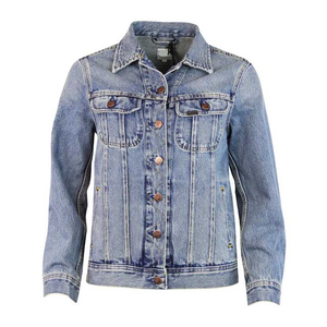 แจ็กเก็ตยีนส์สำหรับสวมใส่สบายๆของผู้หญิงแจ็คเก็ตยีนส์ลาย3D ปักด้วยแจ็กเก็ตยีนส์สไตล์คลาสสิก - Product Image 5