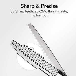 Ciseaux professionnels pour effiler les cheveux, lame acier inoxydable 4Cr13 de 6,5 pouces, pointe affûtée, pour droitiers, ciseaux de salon de coiffure - Product Image 2