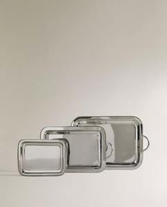 Plat à gâteau en verre et métal antique - Product Image 6