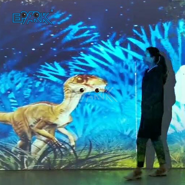 Floor Projection Interactive Game Indoor Hologram Romantic Flower Sea Projector Interactive Projection