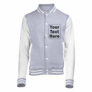 Veste de baseball décontractée unisexe d'hiver avec manches en laine, séchage rapide et respirante pour le sport et l'université - Product Image 1