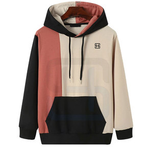 Hot Sale New Arrival Men's Pullover Hoodies with Zipper Design Breathable & Eco-Friendly Cotton/Polyester Fabric Unique Style - Product Image 1