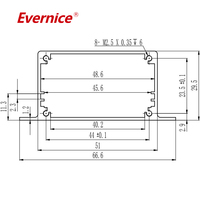Usinage CNC Boîtier en aluminium anodisé Fabrication métallique Boîtier d'instruments électroniques Boîte de jonction
