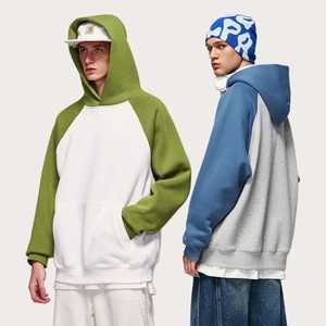 Unisex Cotton Pullover Hoodie Custom Logo Printed <b>Thick</b> Heavy Blank for Men Winter Season Hooded Plain Dyed Techniques Wholesale - Product Image 4