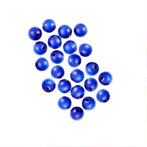 Cuentas redondas de madera de 9 mm X 7mm, color negro, 100 piezas, forma personalizada y cuentas de madera de colores, forma y tamaño, producto indio hecho a mano - Product Image 6