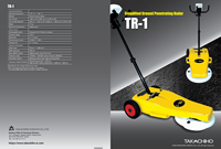 Localisateur utilitaire TAKACHIHO Scanner GPR P5-05 fabriqué au Royaume-Uni | Détecteur de métaux sous surface à opération simple Largeur de balayage de 350mm pour câble de tuyau
