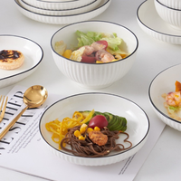 Offre Spéciale – Bols à Riz en Porcelaine Écologiques Effet Craquelé – Services de Table Élégants pour 6 à 10 Personnes – Marque TUYET DUNG – Fabriqué au Vietnam