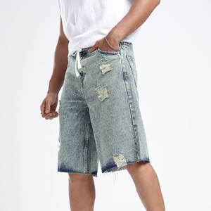 Short en jean uni pour hommes, vêtements de plage à prix de gros, vente d'été de haute qualité, respirant - Product Image 3