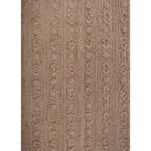พรมขนสัตว์ทอมือสีเบจน้ำตาล รุ่น TOD-45024 สำหรับตกแต่งบ้าน ห้องนั่งเล่น ทางเดิน รูปทรงสี่เหลี่ยมผืนผ้า ลายทางแบบจิ๊กซอว์ - Product Image 3