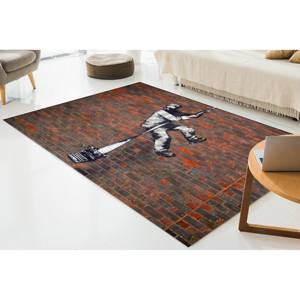 Alfombra Estampada - Diseño Único de Graffiti de Banksy para Decoración Moderna, Alfombra de Chenilla - Product Image 2