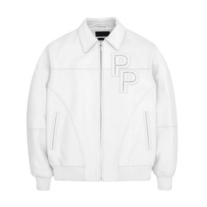 Veste universitaire d'hiver personnalisée de haute qualité, aspect haut de gamme, en coton, avec broderie sur le devant, coupe-vent et respirante - Product Image 1