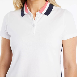 2025 camiseta Polo informal para mujer, camiseta de entrenamiento cómoda de talla grande con botón, cuello vuelto, patrón sólido transpirable - Product Image 2