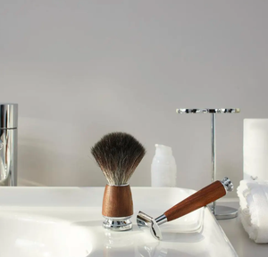 ANAAIF Rasoir pour hommes à double tranchant avec manche court robuste Finition miroir Corps en acier métallique pour l'épilation de haute qualité - Product Image 2