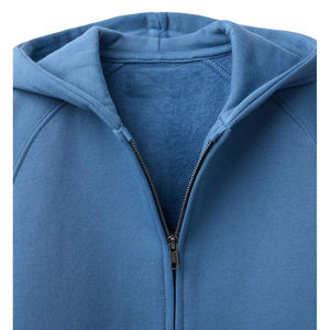 Sudadera con capucha personalizada de estilo urbano, con cremallera, de gran gramaje, corte holgado, 100% algodón, para invierno, con estampado digital y logotipo bordado premium, unisex. - Product Image 4