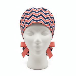 Bonnets médicaux formels en coton à nouer, chapeau chirurgical pour infirmière, imprimé et brodé avec logo personnalisé pour usage en clinique et à l'hôpital - Product Image 1